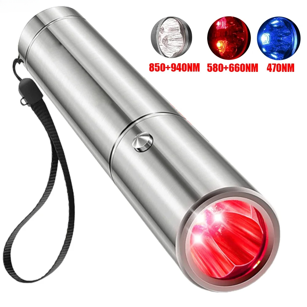 Mini-Therapiegerät Stift Led Rotlicht Phototherapie Therapie Wellenlänge Nahinfrarotlampe Handheld Physiotherapie Taschenlampe Schmerzlinderung