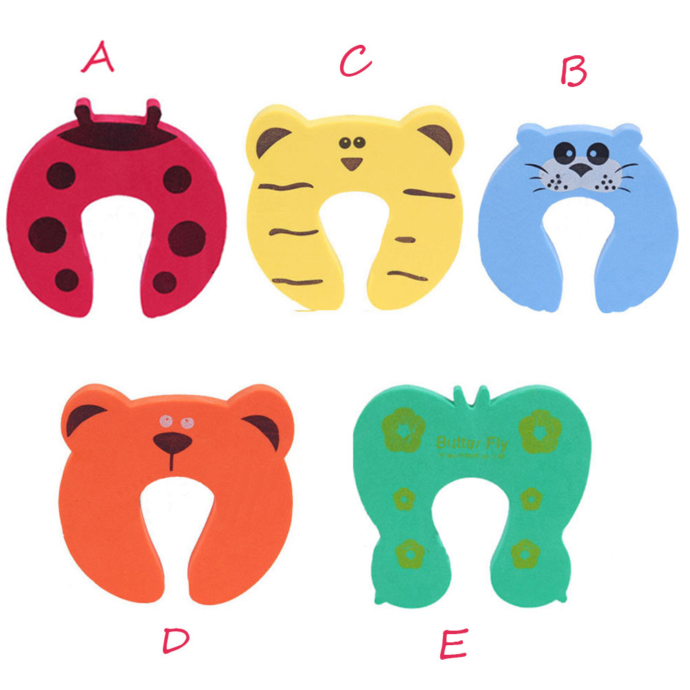 1 Pc Kinderen Veiligheid Cartoon Deur Klem Knijpen Hand Beveiliging Stopper Schattige Dieren Baby Veiligheid Deur Stopper Clip Beveiliging # yj