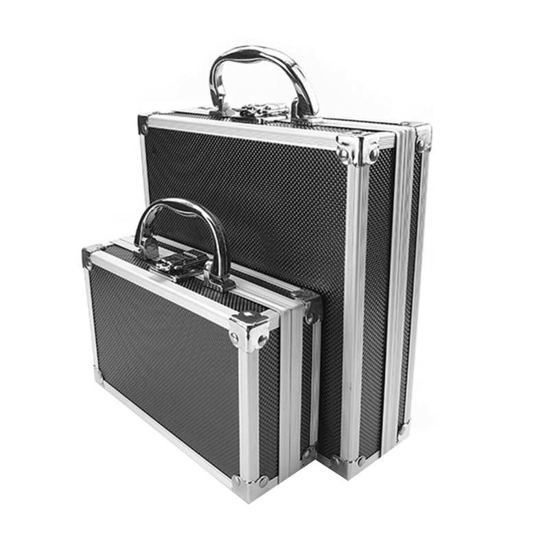 Portable Aluminum Toolbox Safety Equipment Toolbox Instrument Case Storage Case Suitcase Impact Resistant Case