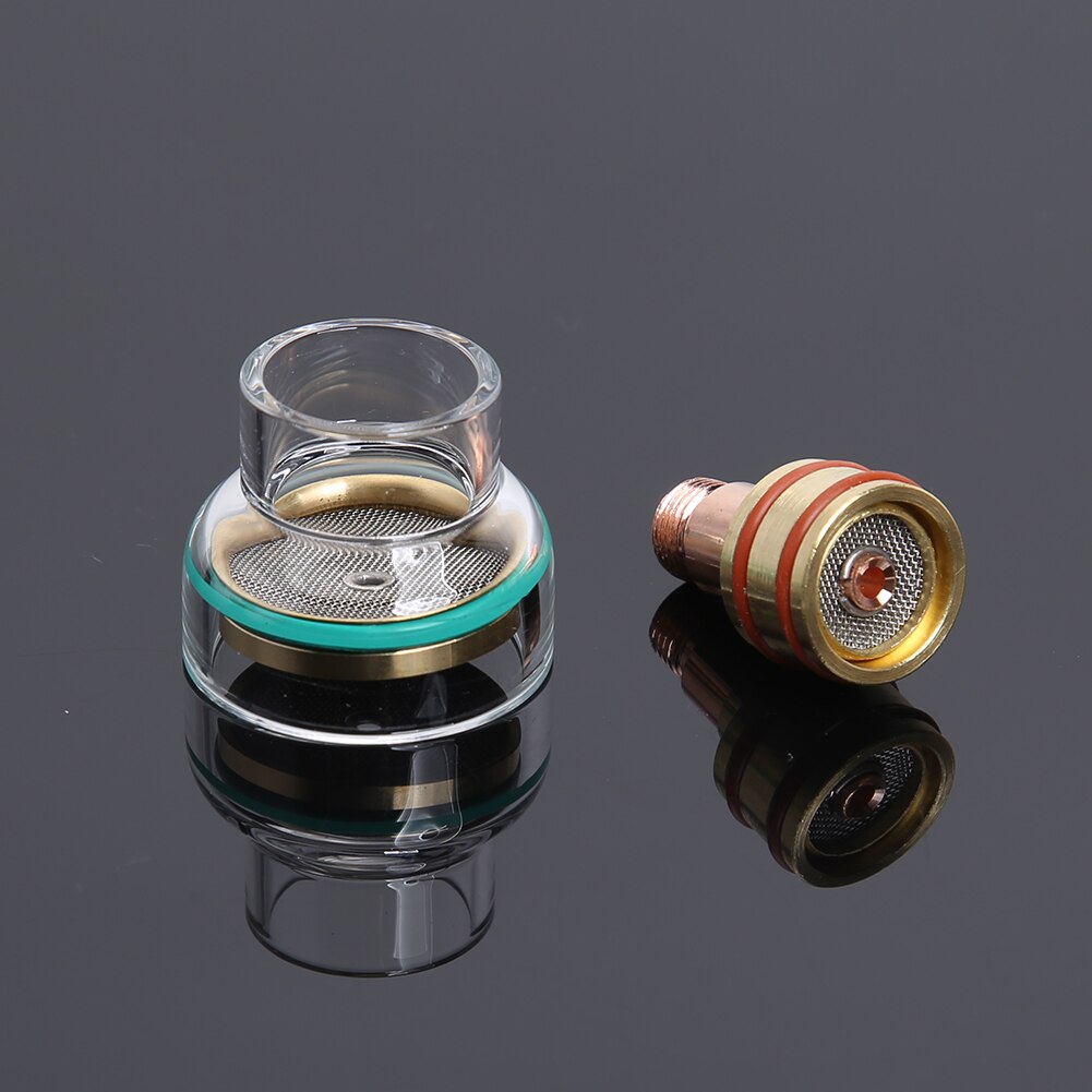 Gas Lens Glass Cup Welding Torch Kit Argon Arc Tool Accessories For WP-17/18/26 Welding Torch Tig Welding Glass Cups Nozzle Kit
