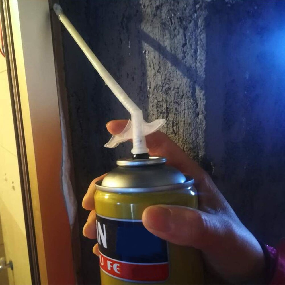 10pcs/pack Spray Foam Tubes Nozzle Gap Filling Easy Install Transparent Woodworking Connectors DIY Duct Insulating