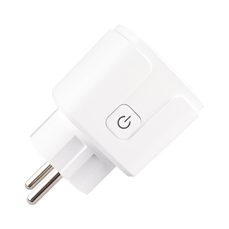 Tuya WiFi EU Smart Plug Wireless Remote Timer Voice Control Home Fire Retardant PC Smart Power Socket For Google Home Alexa: Default Title