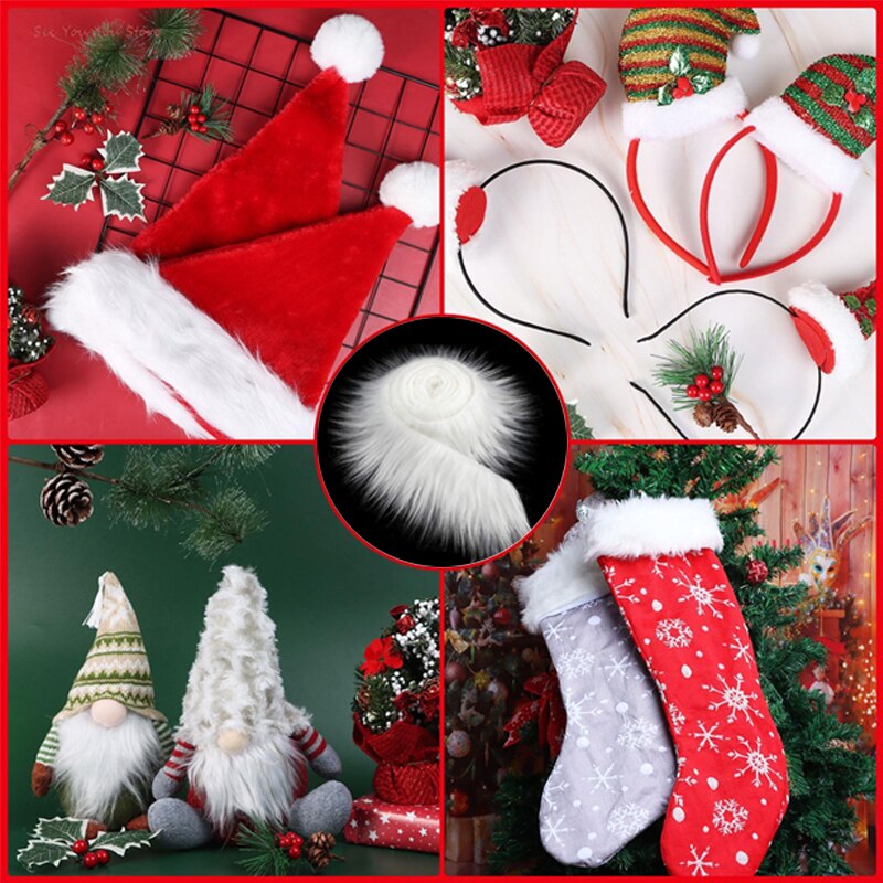 1.5M Faux Fur Pluizige Bekleding Trimmen Kledingstuk Materialen Voor Jas Hood Hat Diy Tapijt Home Decor Pluche Lint Kleding accessoires