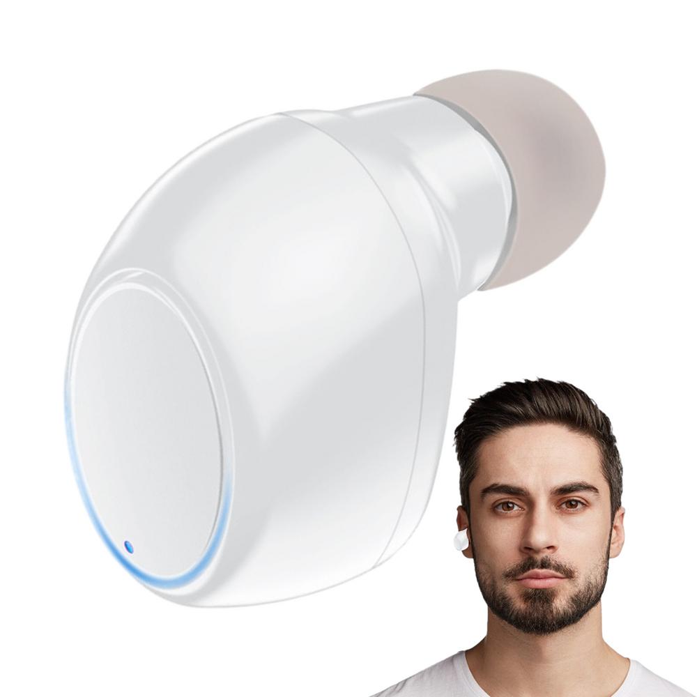 Mini True Draadloze Oortelefoon Onzichtbare Koptelefoon Voor Zowel Links Als Rechts Oren Ergonomische Mini Oordopjes Onzichtbaar Draadloze Oordopjes: WHITE