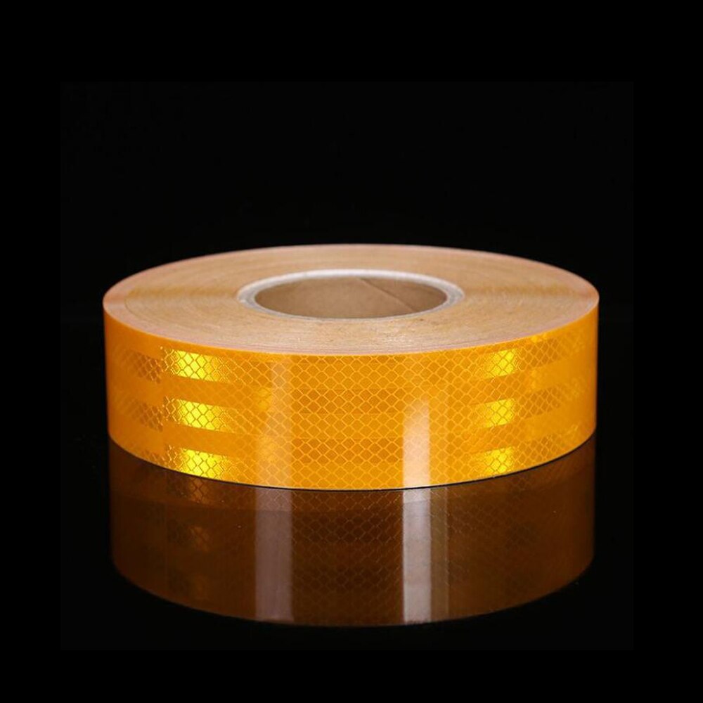 Cinta adhesiva reflectante prismática, cinta de visibilidad para remolque de camión, 5cm x 25m por rollo