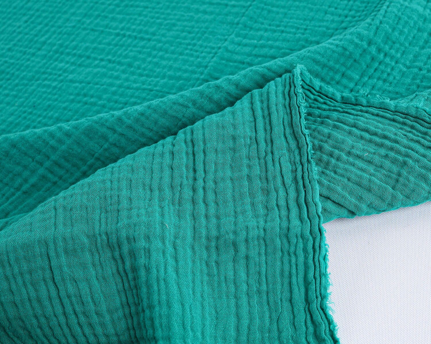 2-Layered Gauze Soft Crinkle Cotton Muslin Fabric 135x50cm - Sold By The Half Meter
