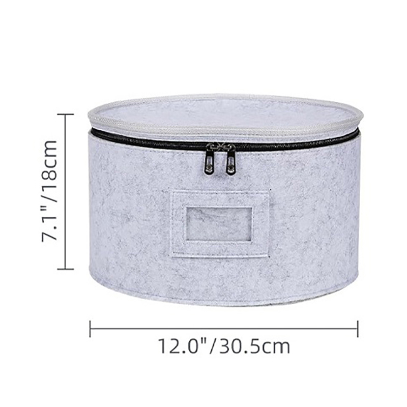 1Pc Vilt Opbergtas Glazen Bekerrek Kookplaat Soep Lepeldoos Afwasstofhouder Reis Keukenaccessoires Plank Organizer: Blauw