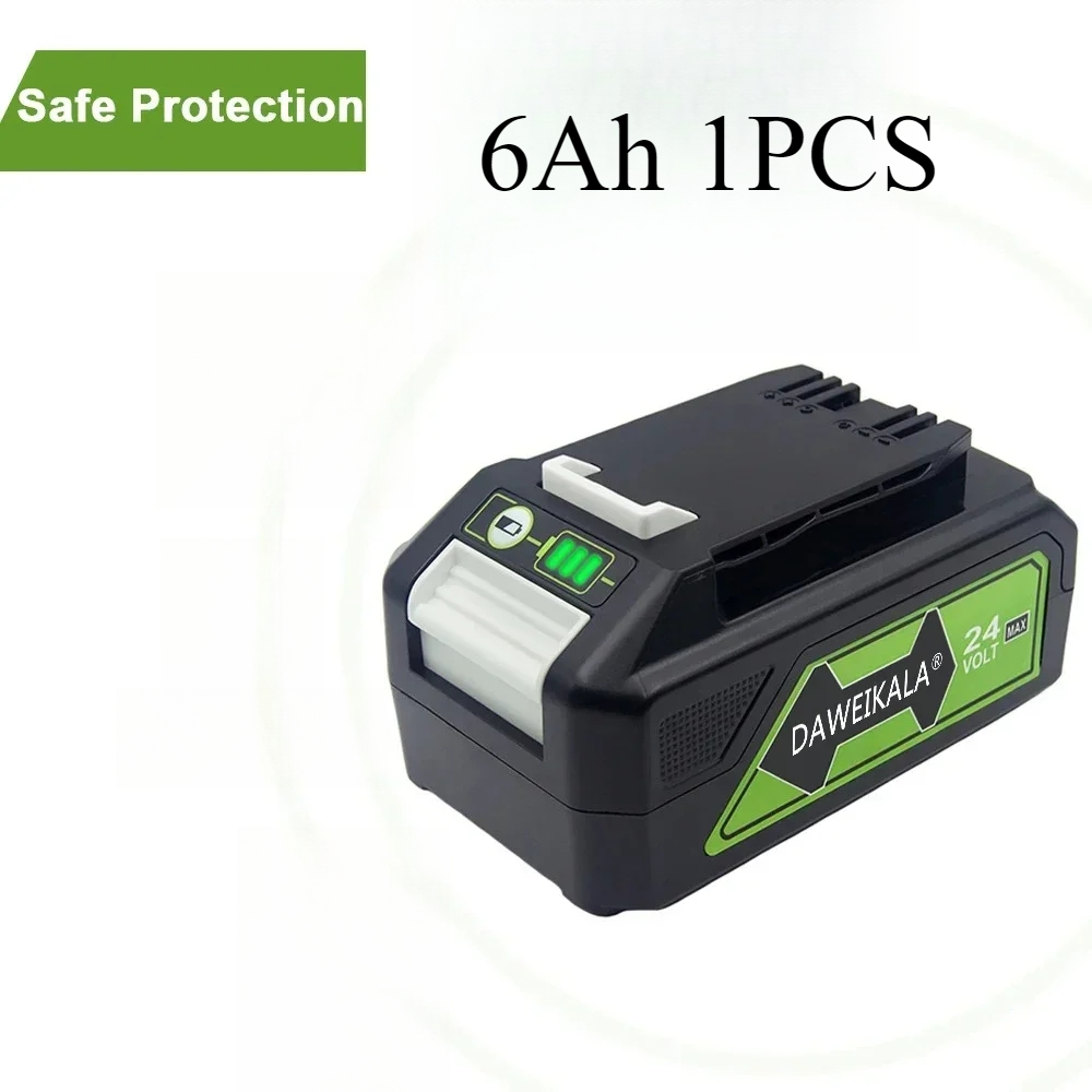 Neue Für Greenworks 24V 6,0 Ah Lithium-Batterie Greenworks Batterie für Greenworks 24V 48V Werkzeuge MO24B410 MO48L4211 HT24B210 21342: Rosa
