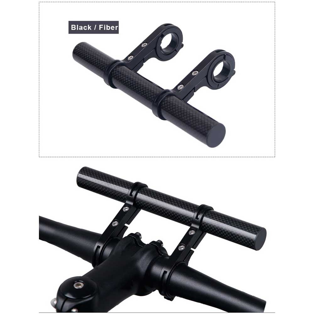 Bicycle Handlebar Extender Carbon Fiber Extension Mountain Bike Expand Bicycle Speedometer Headlight Light Support Extender