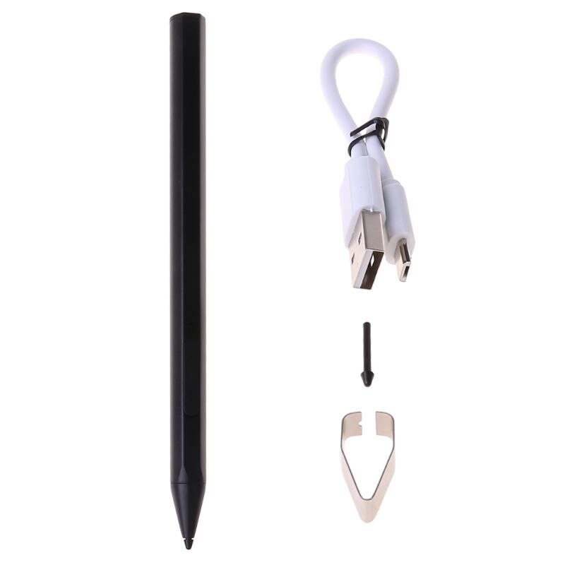 Stylus pen til overflade pro 3 4 5 6 7 overflade go book laptop til overfladeserier: Sort