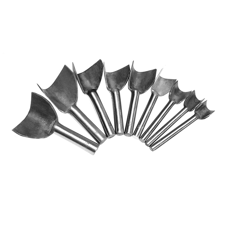 LMDZ DIY V-Shaped Leather Cuttting Craftstool Punch Cutter Tools for Belt/Wallet 9 Sizes V Shape Cutter 10/15/20/25/30/35mm