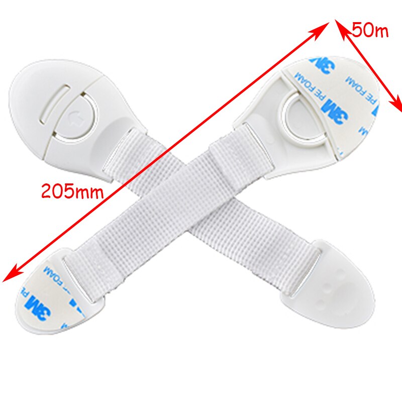 Tusunny 10 Pcs Verstelbare Riem En Klink Kasteel Voor Kinderen Kind Proof Kasten Baby Veiligheid Sloten Kinderen Bescherming