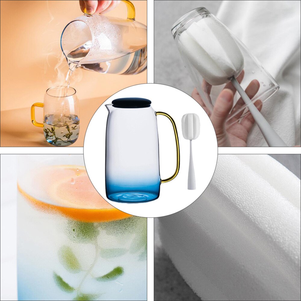 1 Pc Water Containers Water Carafe Glass Pitcher for Home Cafe Milk Beverage