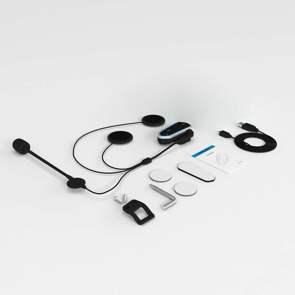 Qtb 35 bluetooth-helm-headset, kabellose, wasserdichte bluetooth-kopfhörer, kompatibel mit den meisten motorrad- und rollerhelmen.
