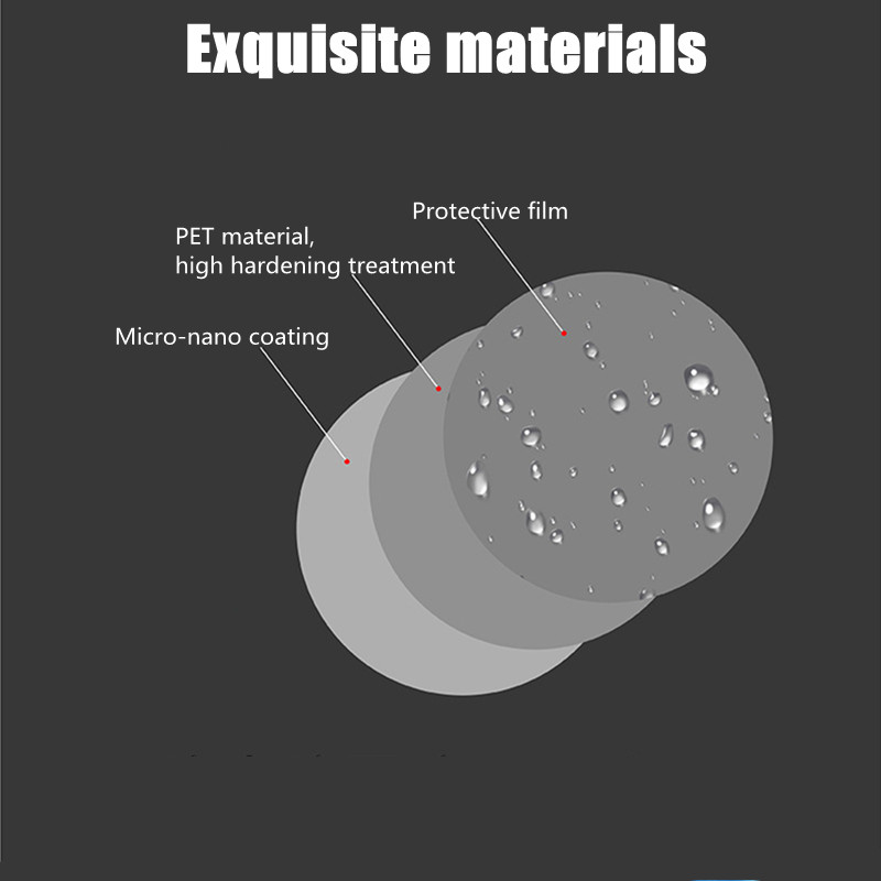2/4/8 pezzi specchietto retrovisore laterale per auto pellicola antiappannamento impermeabile pellicola per vetri per finestrini laterali può proteggere la tua visione guida nei giorni di pioggia