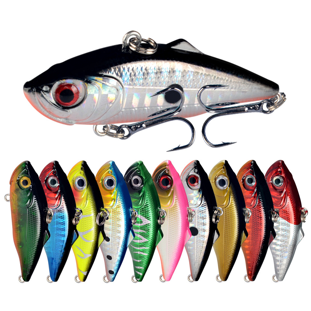 Señuelo de pesca con vibración VIB, 6cm, 11g, fundición larga, Rattlin Iscas, Wobbler Artificial, cebo duro de plástico, aparejos de carpa para nadar, 1 Uds.