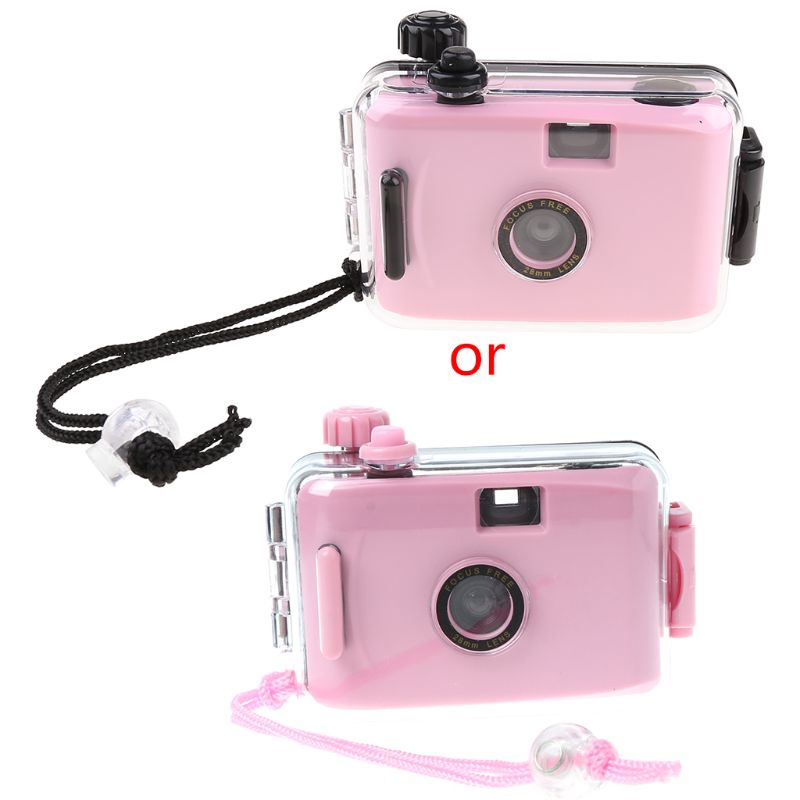 Lomo Onderwater Waterdichte Camera Mini Leuke 35Mm Film Met Behuizing Case: pink