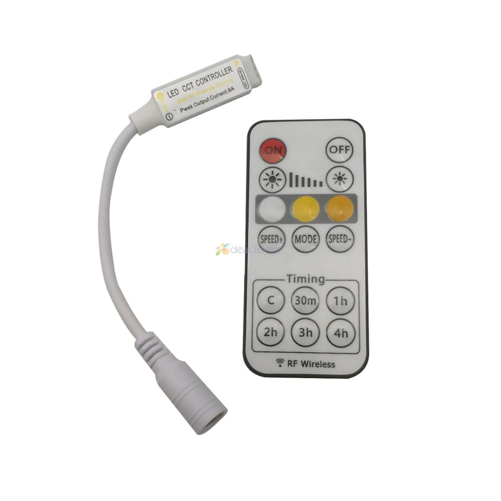 LED CCT Controller 16key RF Wireless Remote mit Timmer Funktion Timing Einstellen Controller DC5-24V 8A für CCT LED Streifen