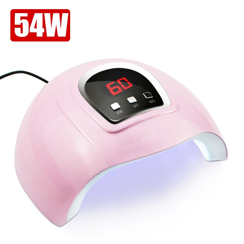 180W Zon M3 Nail Gel Droger Nail Lamp 45LED Uv Lamp Snel Droog Nagellak Drogen Lamp Roze/groen Professionele Manicure Lamp: Pink X4 54w