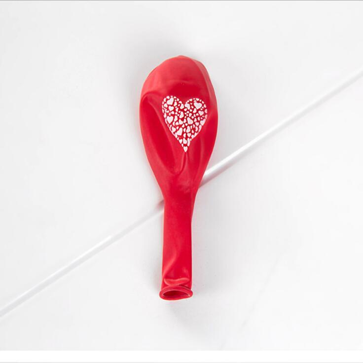 10pcs/lot Red/White Heart Latex Balloons Inflatable Round Air Ball Wedding Happy Birthday Party Balloons Decoration