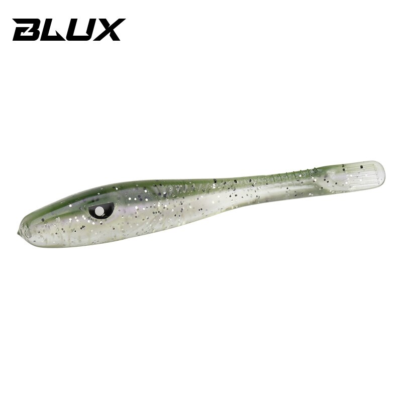 Blux skøre ål 80mm 8 stk / taske blød fiskeri lokke havabbor kunstig lokkemad silikone orm shad nødfisk saltvand bas fiskeri: Farve a