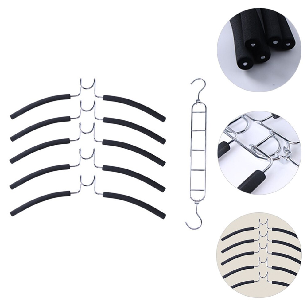 1pc Multilayer Coat Hanger Detachable Metal Multifunction Clothes Hanger: Default Title
