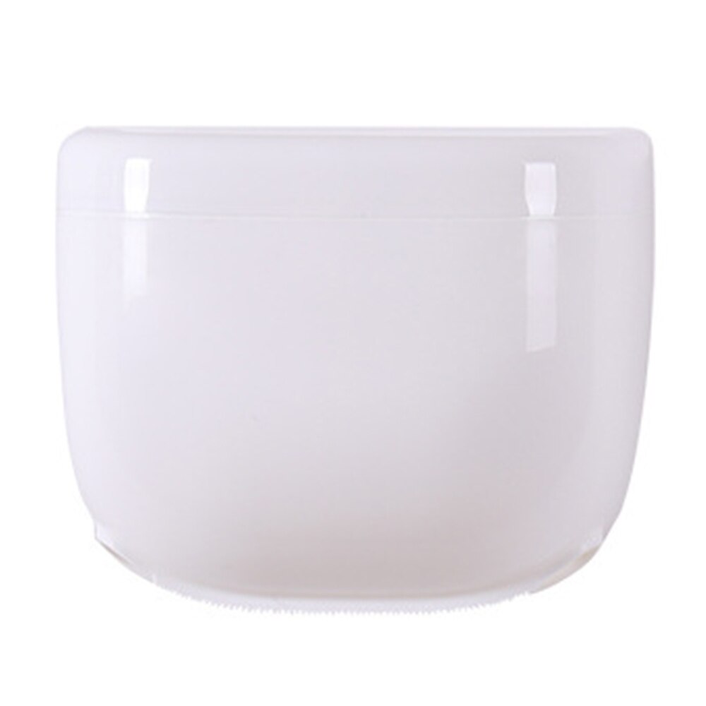 Badeværelse vægmonteret papirhåndklædedispenser med opbevaringsboks kerneløs toiletpapiræske ekstraktion dispenser papirhåndklædeholder: Stil 2 hvid