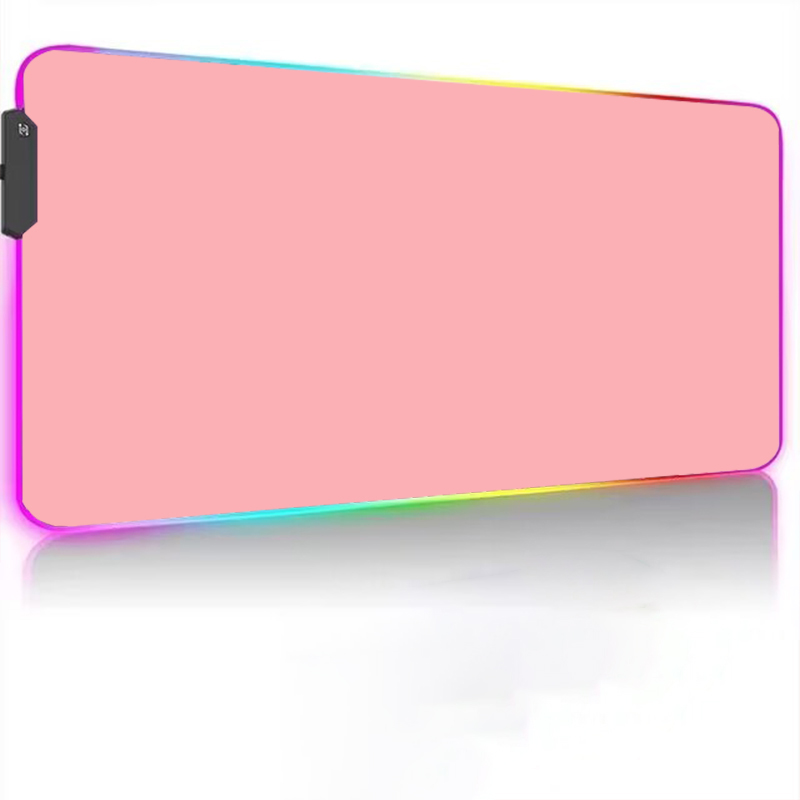 White RGB Gaming Mouse Pad LED Mousepad Game Accessories Backlit Desk Mat Large Computer Keyboard Mice Mat Luminous XXL Mausepad: 70x30 cm / Coffee