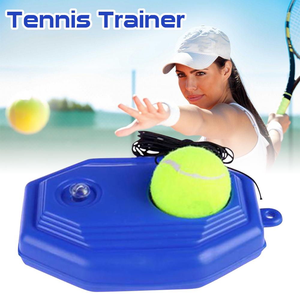 Pelota de tenis raqueta de tenis pelotas de entrenamiento práctica Base posterior herramienta de entrenamiento cuerda elástica raquetas de tenis