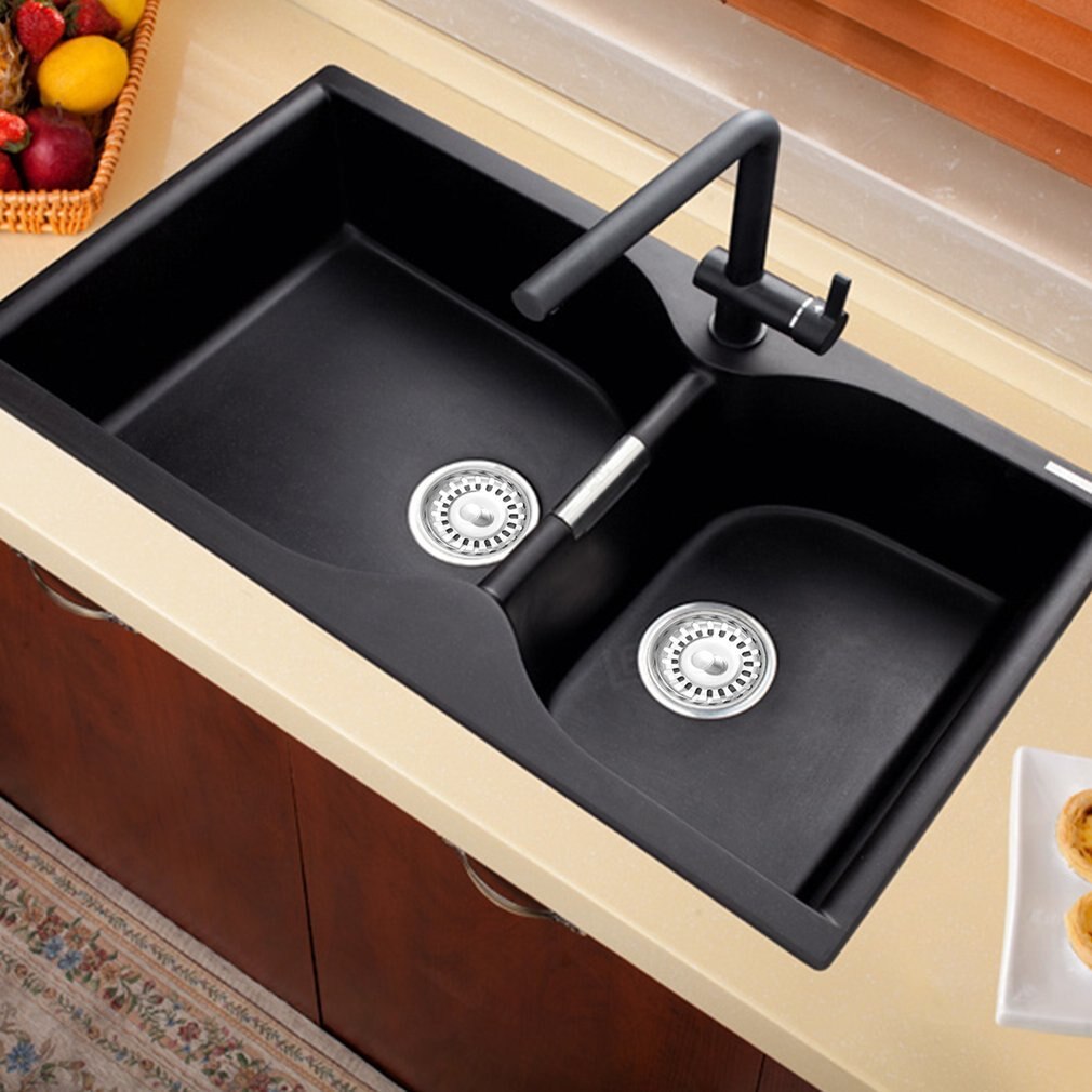 Tapones para fregaderos de cocina universales, acero inoxidable, tapa de fregadero, escurridor, tapón de cuña, cesta de filtro de repuesto para el hogar