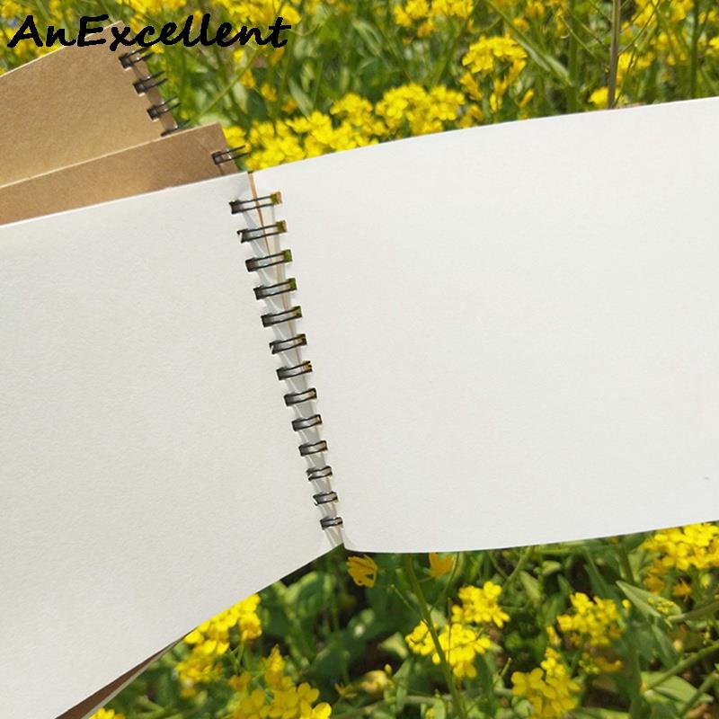 A5 Kraft Paper Cover Sketchbook Pencil Drawing Notepad For Kids Painting Graffiti Art School Supplies Stationery