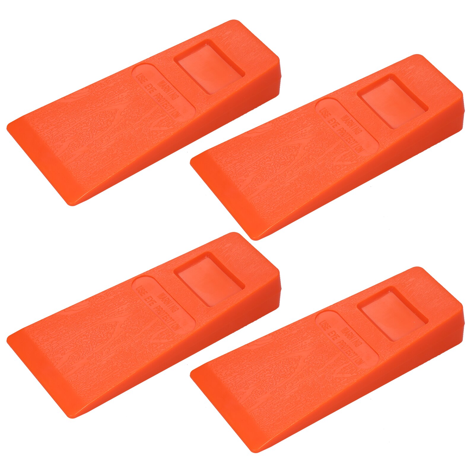 Cuña de plástico para cortar árboles, herramienta de corte de madera, color naranja, 14cm, 4 Uds.: 4pcs