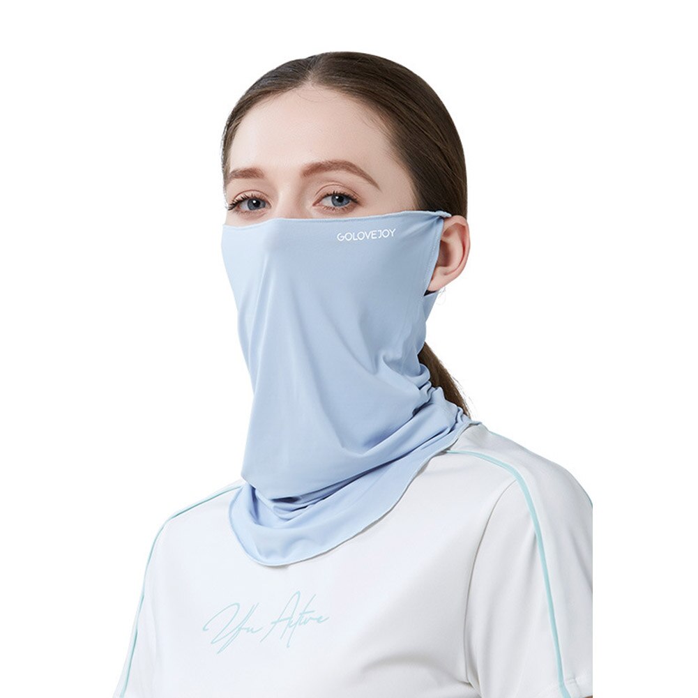 Sun Mask Female Neck Protection Sun Protection UV Protection Viscose Fiber Cold Feeling Hanging Ear Face Covering Mask Male TOA: BU