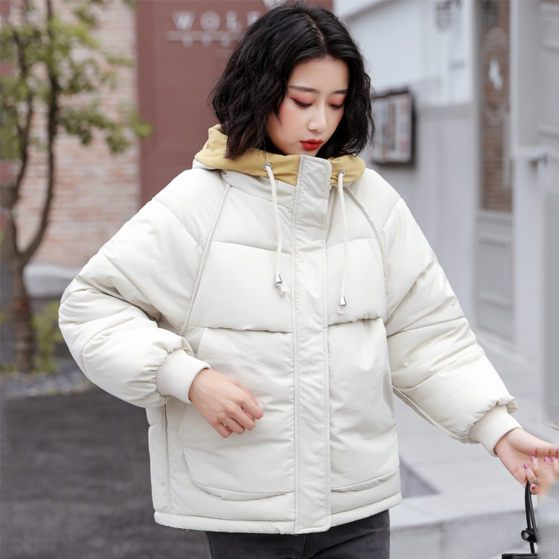 Chaqueta de Invierno para Mujer de con capucha cálida gruesa acolchada prendas de vestir femeninas abrigo corto Parka para Mujer Invierno