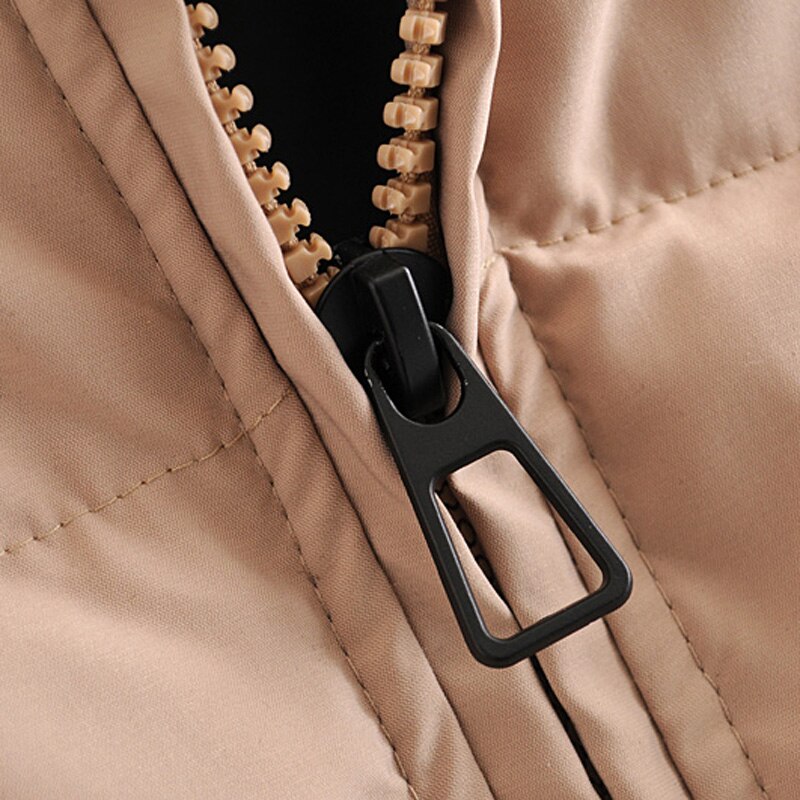Rr solid lösa parkas dam vinter tjocka turtleneck rockar dam blixtlås bomullsjackor kvinnlig dam jae
