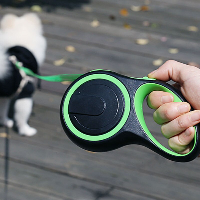 Correa larga y fuerte para perros grandes, correa de nailon duradero, retráctil, para caminar, correa de cuerda de perro extensible automática