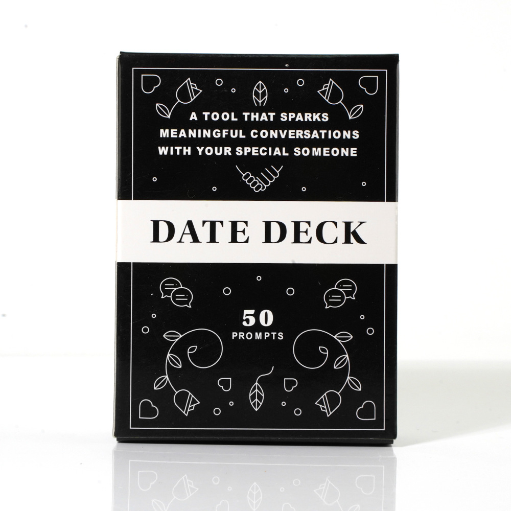 BestSelf-Little Talk Deck Conversation Cards, Powerful Tool, Family Party, Kids Conversation, Meaningful Interactions Game: black