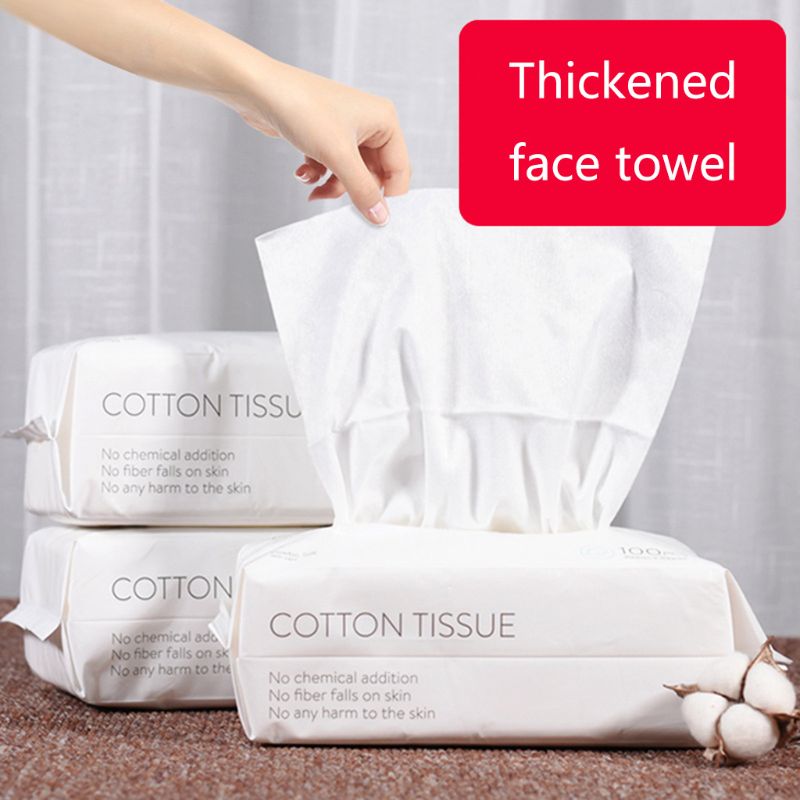 50/100Pcs Wegwerp Gezicht Handdoek Katoen Tissues Eenmalige Make-Up Doekjes Gezichtsreiniging Voor Home Reizen