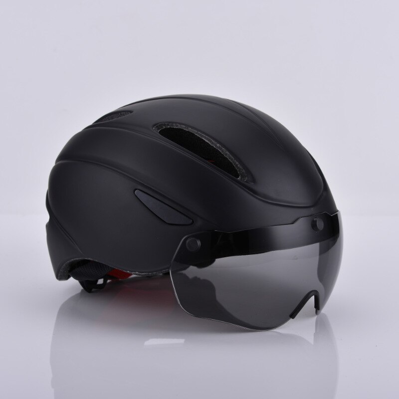 Aero Ultralichte Road Fiets Helm Eps Integraal Gegoten Ademend Fietshelm Mannen Vrouwen Goggles Lens Mtb Apparatuur: D