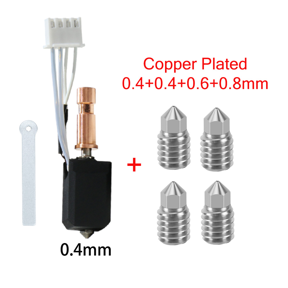 Für Anycubic Kobra S1 Hotend Keramikdüse Kobra S1 Combo Kopf S1C 3D-Drucker 24 V 48 W Schnelle Erwärmung 320 ℃ Zubehör für 3D-Drucker: Hautfarbe