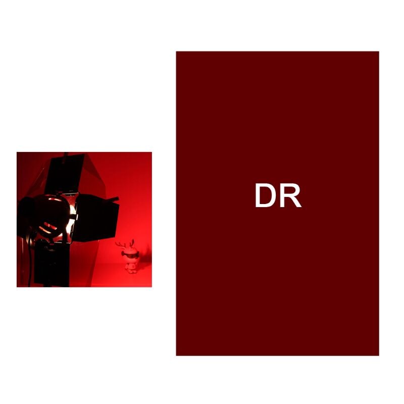 Papier filtre Photo Gels couleur scène éclairage rouge tête lumière stroboscopique lampe de poche Studio en bois Jan-12: DR