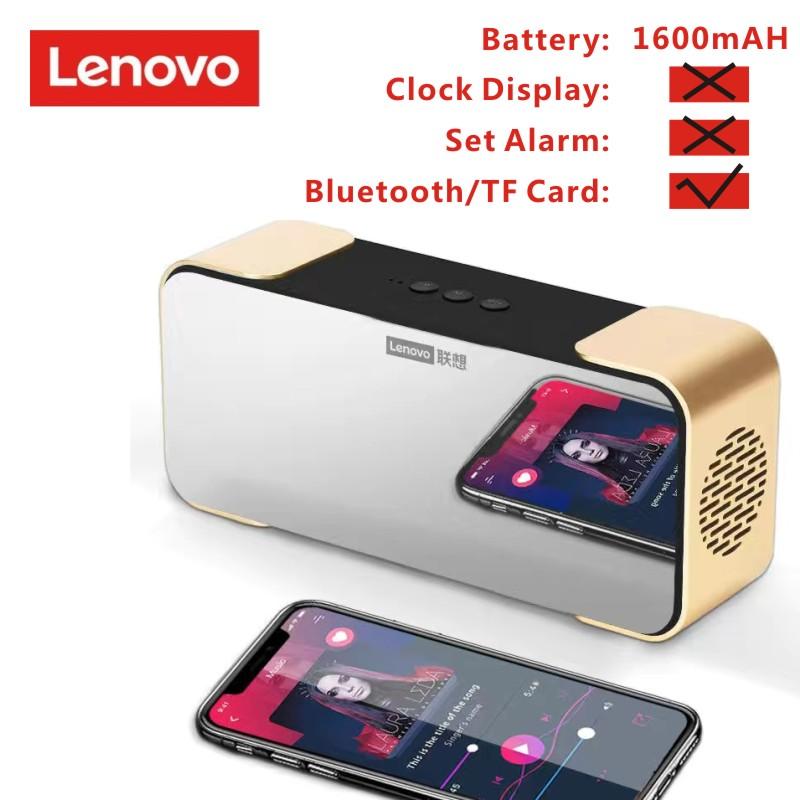 Voor Lenovo L022 Bluetooth-Compatibel Speaker Super Subwoofer Multi-Functionele Mini Kleine Audio Wekker Voor Outdoor: Gold