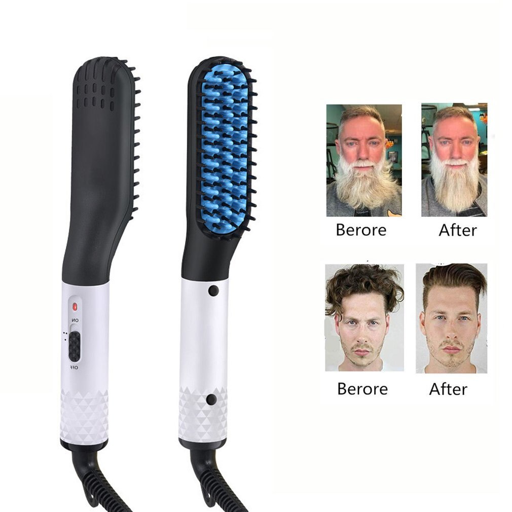 Mini Electric Beard Styling Comb for Men Beard Straightener for Men Beard Beauty Styles Comb for Men