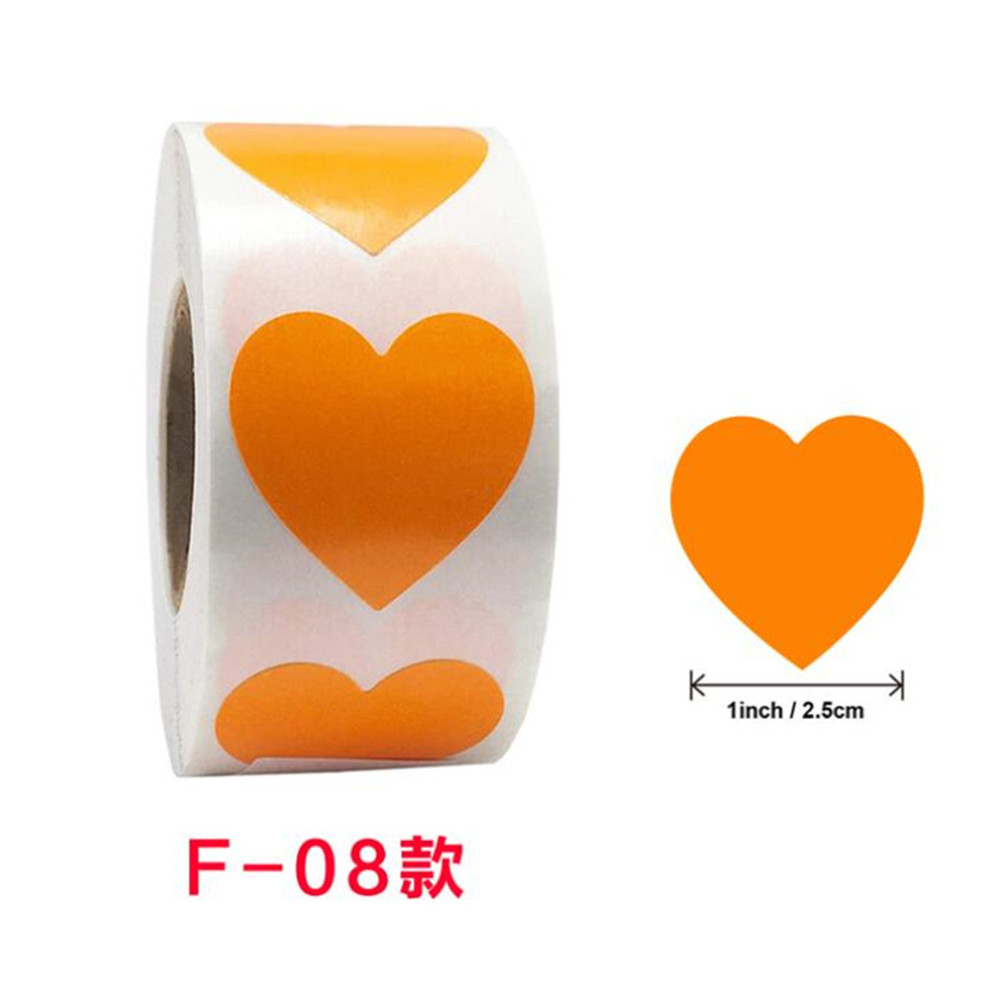 500 tarraa/rulla 2.5cm tyhjää valkoista pyöreää itseliimautuvaa tarraa, valkoiset sydäntiivistystarrat: Sininen