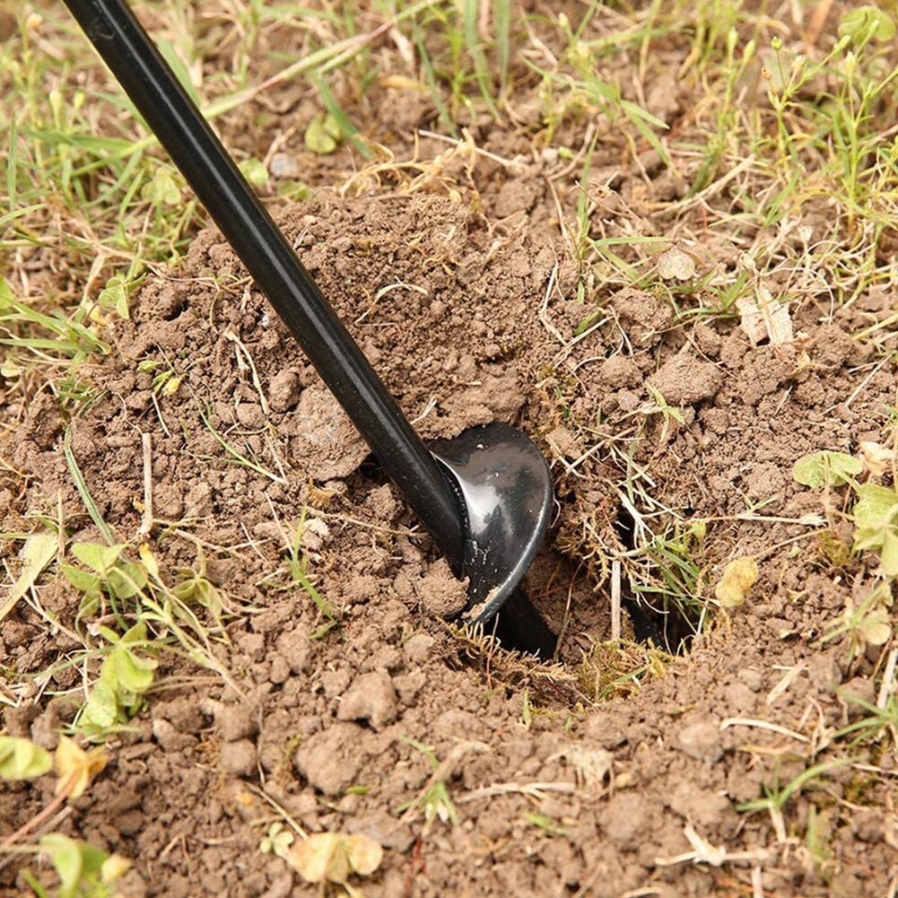 Cultivador de árboles de tierra suelta plántulas perforador Manual barrena con mango para cama jardinera de jardín flor espiral broca