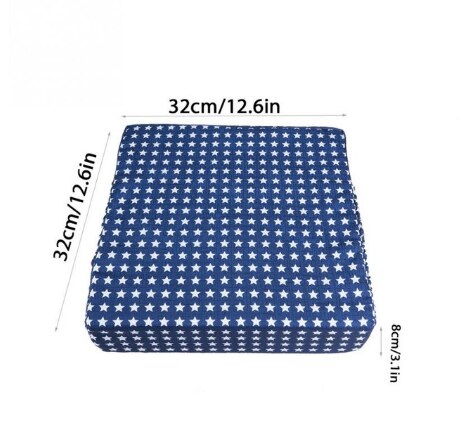 Neue Baby Esszimmer Stuhl Booster Kissen Abnehmbare freundlicher Hochstuhl Sitz Pad Stern Stuhl Erhöaufgehängt Kissen Art Matratze: Blau