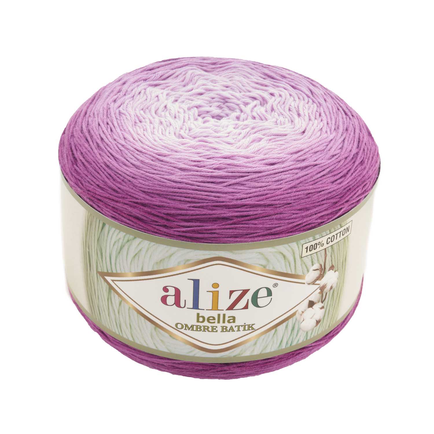 % 100 Katoen 1 Pack ( 2 Ballen) Alize Bella Ombre Batik Hand Breien Garen (1 Bal: 250 Gram 900 Meter) Haak Tool Kit: 7429
