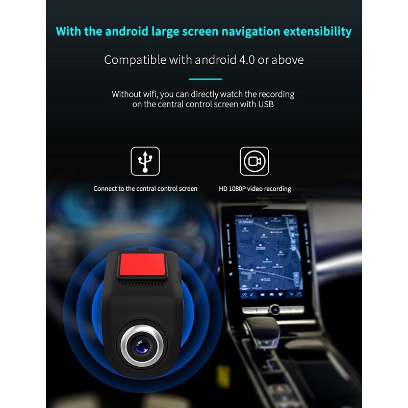grabador de conducción 1080P, USB, aleación de Zinc, Android, navegación Sn grande dedicada DVR ADAS, detección de movimiento de gran angular de 140 grados