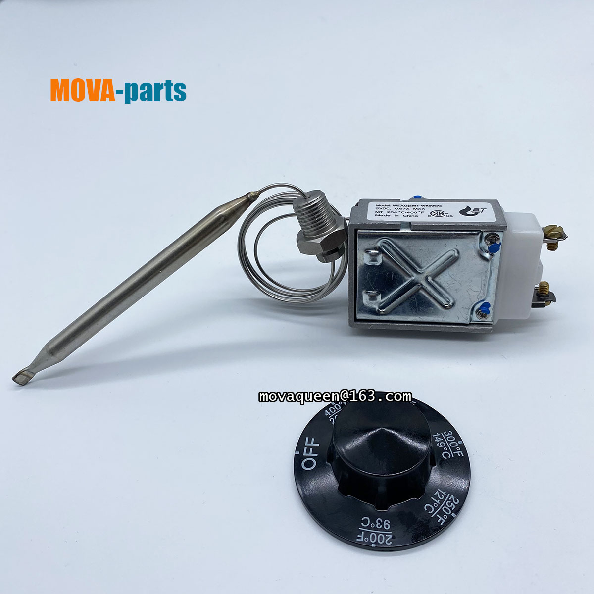 Deep Fryer Parts 200-400F 1/4" MNPT RX-1-36 Thermostat For Pitco 60124501 Imperial 1175 Robertshaw Replace