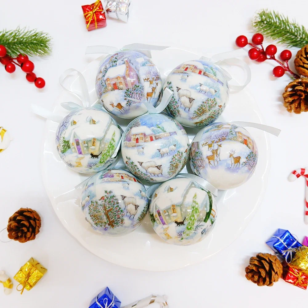 Weihnachtskugeln, Weihnachtsanhänger, Baumschmuck, mehrfarbige Kugeln, Zuhause, Party, Dekorationen, Set, Navidad, Weihnachtsdekoration, Kugeln